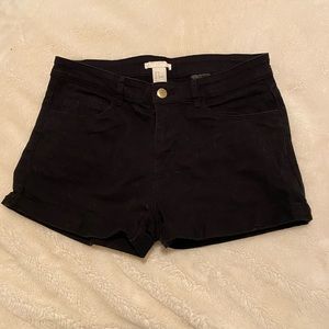 Black Jeans Shorts